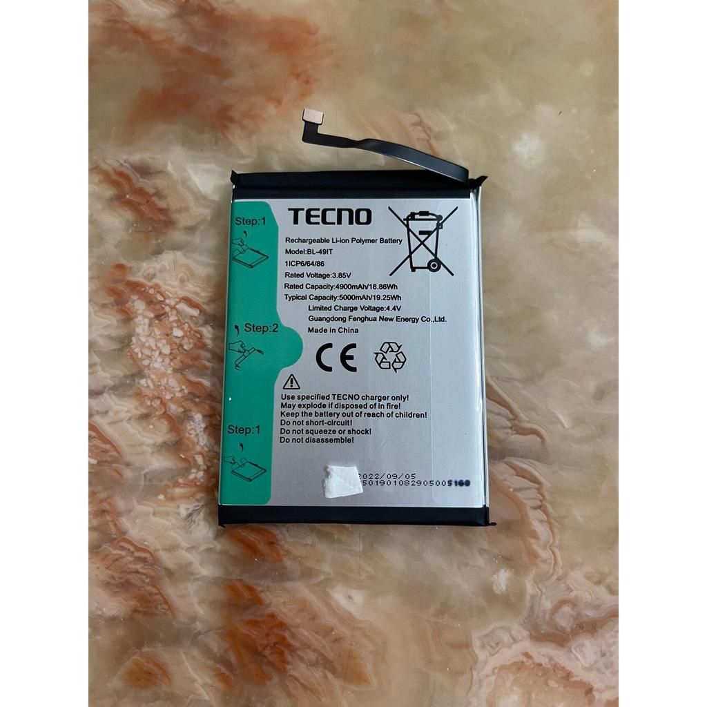 ✨เหมาะสําหรับ TECNO BL-49IT แบตเตอรี่โทรศัพท์มือถือความจุขนาดใหญ่ใหม่เอี่ยม 4900mAh/50,000mAh