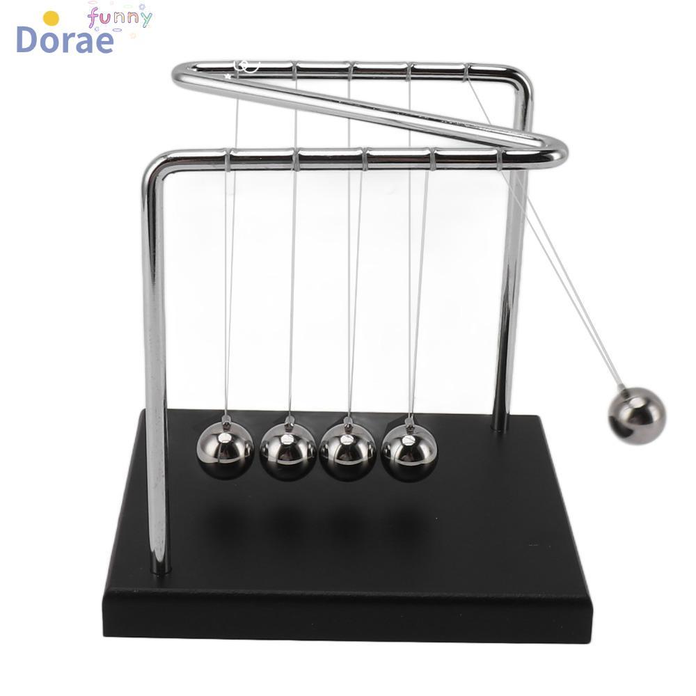 DORAESE Balance Pendulum Ball, 5.51x4.65x5.91in ฐานไม้เดสก์ท็อป Balancing Balls, Energy Conservation
