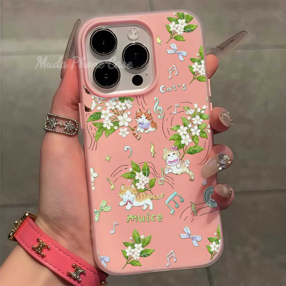 🌸Muda🌸catty สําหรับ IPHONE 17 16 11 12 13 14 15PRO MAX 7Plus XS/XR XSMax ส่งจากไทย เคสโทรศัพท์มือถือ