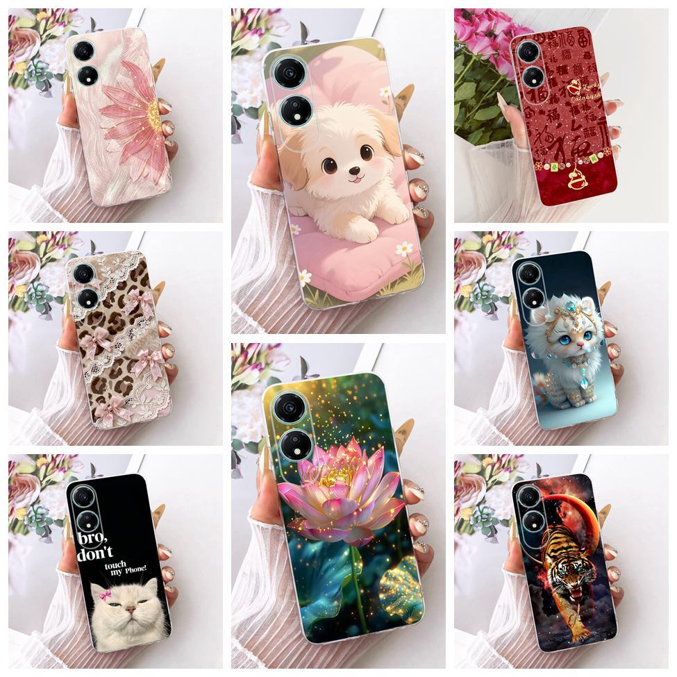 Clear สําหรับ Honor X5 Plus กรณีความงามน่ารักการ์ตูนแฟชั่นผีเสื้อตลกทาสีปลอก WOD-LX3 WOD-LX2 WOD-LX1