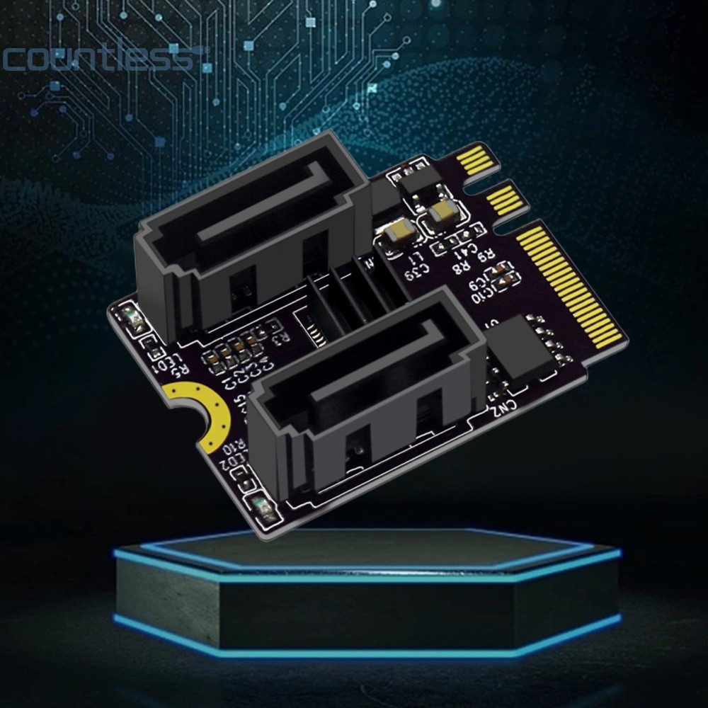 การ์ดขยาย M2 เป็น SATA3.0 PCI-E3.0 KEY A + E WIFI M.2 ถึง SATA การ์ดอะแดปเตอร์