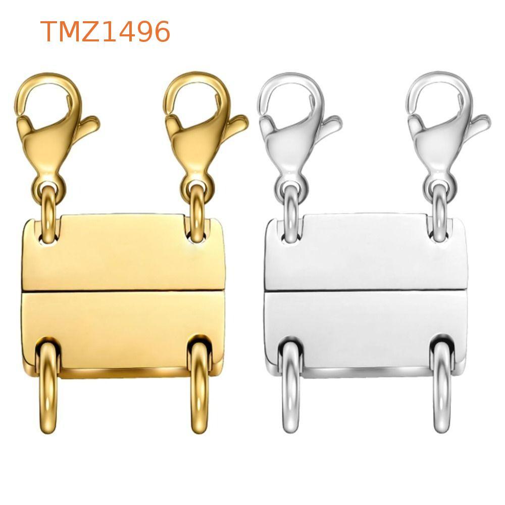 TMz1496แม่เหล็กแยกคอ,ทอง/เงินเลเยอร์หลายสร้อยคอชั้นสร้อยคอจับมือ,สร้อยข้อมือแยกหลายเส้นซ้อนคอเครื่อง