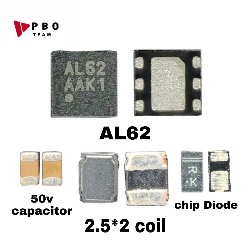 JDT 5/10/20PCS 4in1 AL65 AL62 สําหรับ Android โทรศัพท์ชุด BackLight IC 2.5x2 มม.Coil Boost ไดโอด 50V