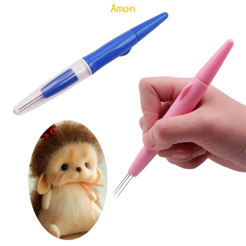 Amon Felting Needle Handle with 3 Felting Needle เย็บปักถักร้อย Felting Pen