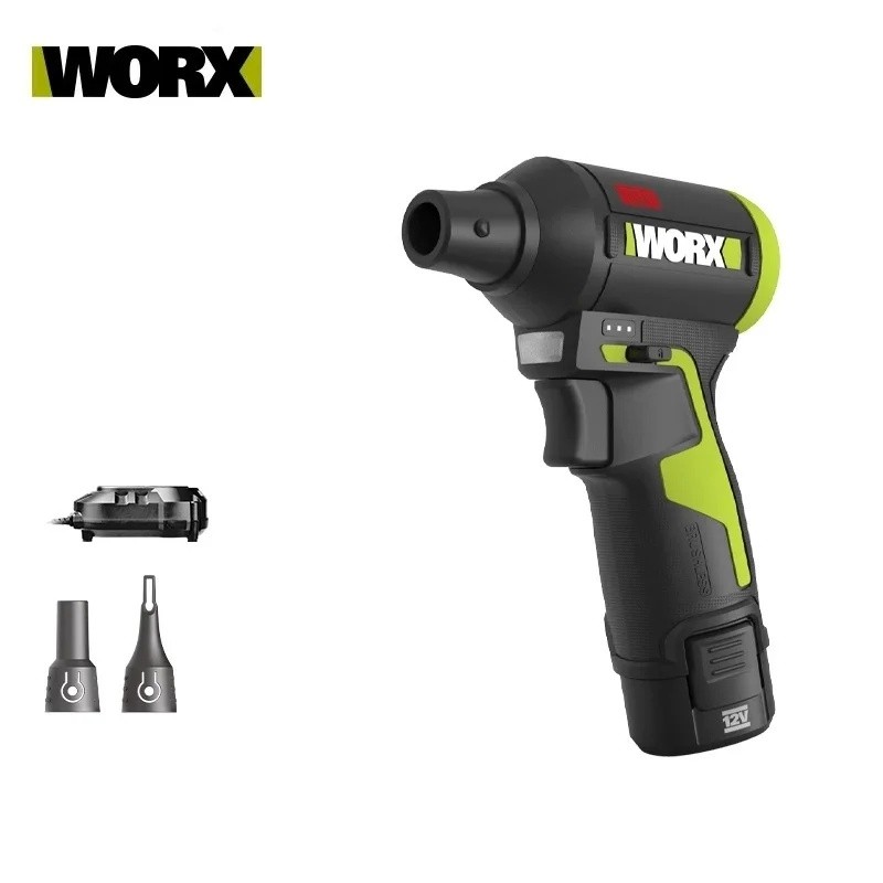 YVK8 WORX WU094 12V Stepless Speed ESD Safe Brushless Lithium Cyclone Duster Blower พัดลมเทอร์โบเครื