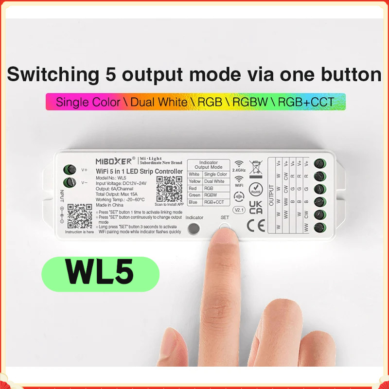 2.4G Hz รีโมท FUT092 8 โซน FUT089 B8 ติดผนังแผงสัมผัส WL5 Wifi 5 ใน 1 LED Controller สําหรับ RGBW RG