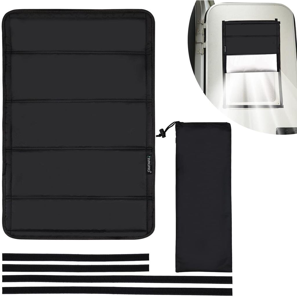 RVGUARD RV Door Window Shade Cover - Magnetic RV Blackout Window Cover, ป้องกันรังสียูวีและความเป็นส