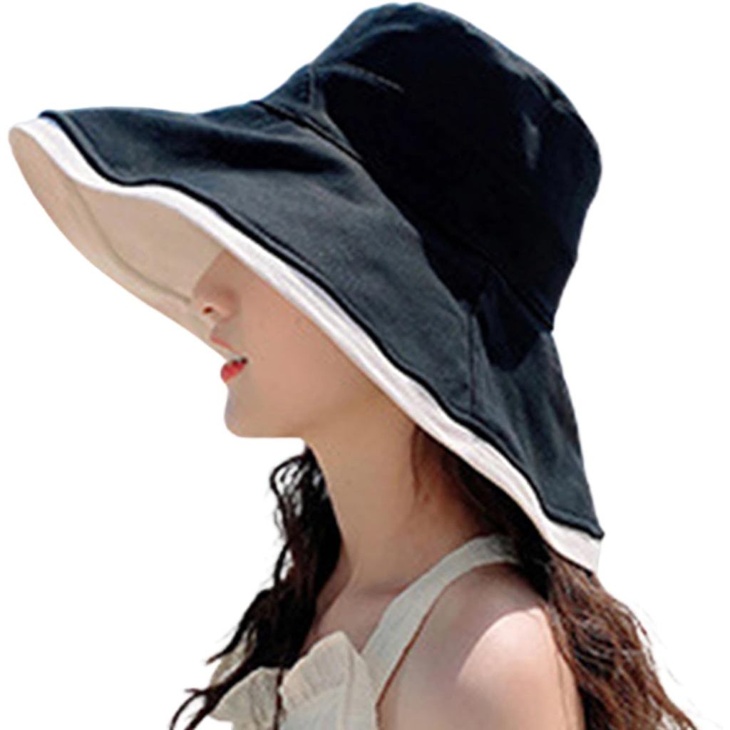 Super-Wide-Brim-Sun-Hat-for-Men-and-Women Outdoor Reversible Bucket UV-Protection Safari-Boonie-Hats