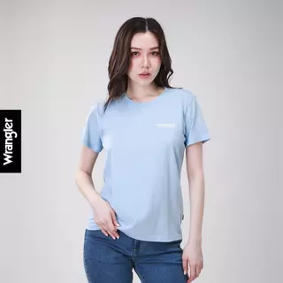 WRANGLER เสื้อยืดแขนสั้นผู้หญิง รุ่น WR SC26WTSSC13 สีฟ้า