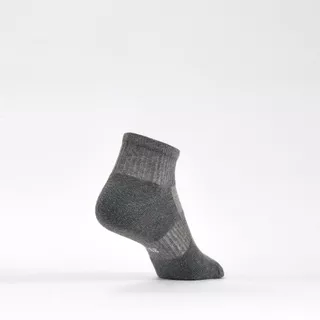 Decathlon Mid-High Sports Socks Tri-Pack Rs 500 ถุงเท้ากีฬาข้อกลางรุ่น Rs 500 แพ็ค 3 คู่ - Grey