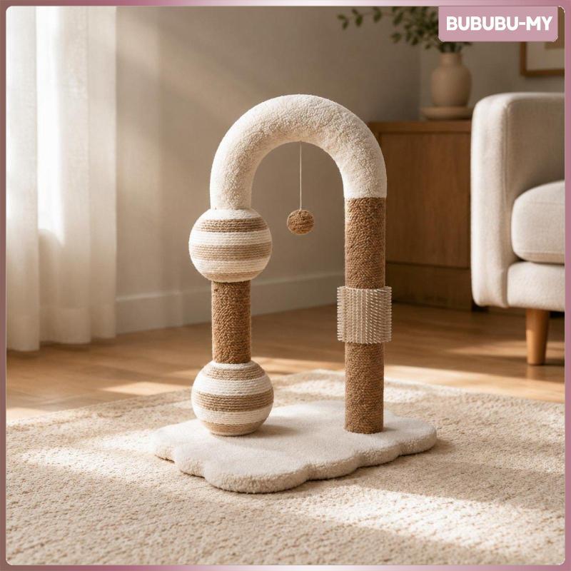 [BubuMY] Arched Feline Scratch Post Interactive Feline Scratch Arch เฟอร์นิเจอร์สัตว์เลี้ยงทนทานเป็น