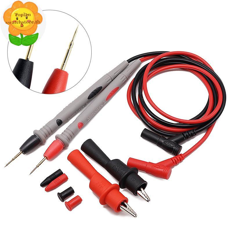 Toplan Multimeter Test Leads Probe วัด Pin เข็มเคล็ดลับดิจิตอล Multi Meter Tester TH