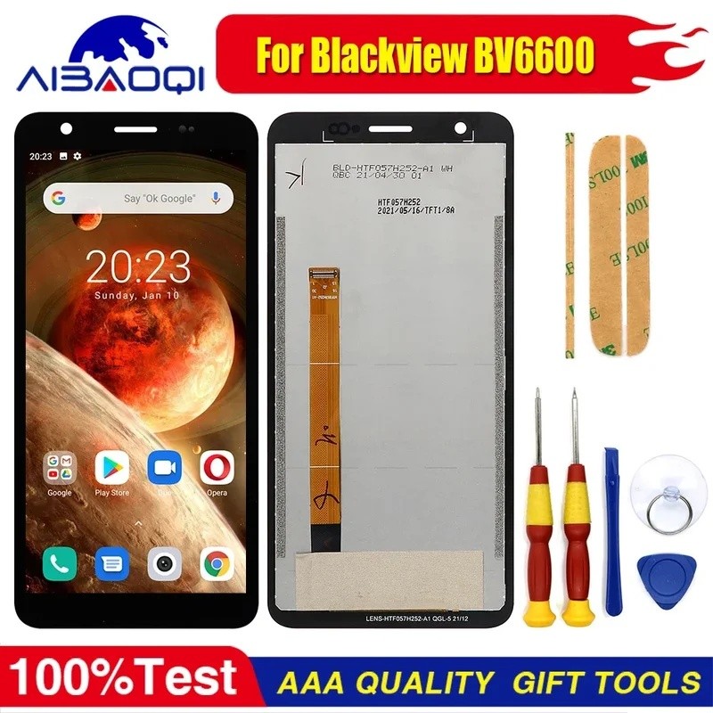 ใหม่หน้าจอสัมผัสจอแสดงผล LCD หน้าจอ LCD สําหรับ Blackview BV6600 BV6600E BV6600 Pro อะไหล่ + เครื่อง
