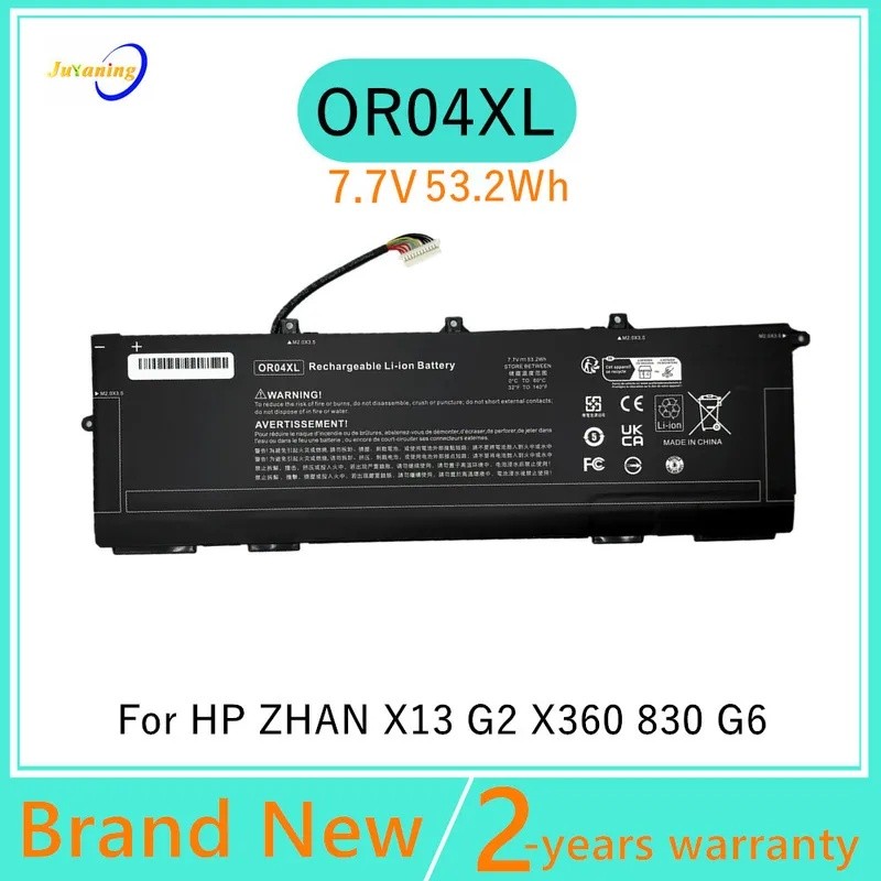 OR04XL แบตเตอรี่แล็ปท็อปสําหรับ HP Elitebook X360 830 G5 G6 ZHAN X13 G2 HSTNN-DB9C HSTNN-IB8U L34209