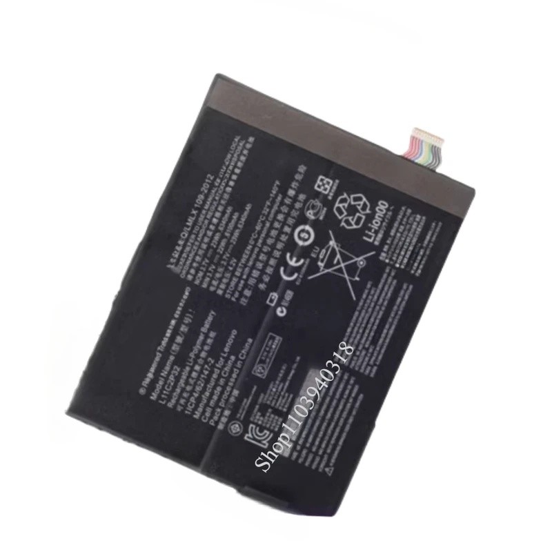 เหมาะสําหรับ Lenovo L11C2P32 S6000-F H A7600-F HV A10-80HC แท็บเล็ตแบตเตอรี่ความจุ 6000mAh