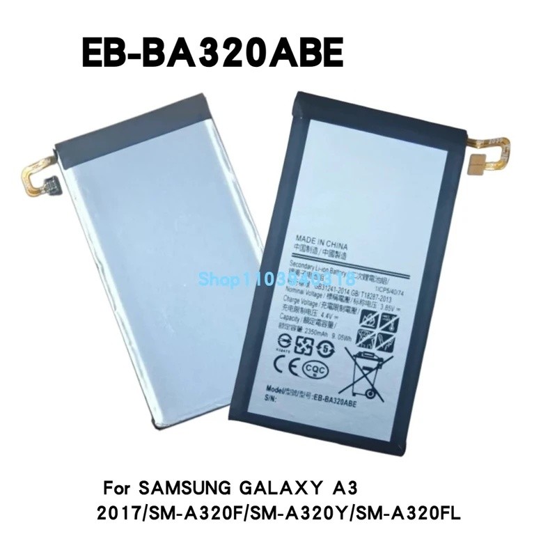 EB-BA320ABE เปลี่ยนแบตเตอรี่สําหรับ SAMSUNG GALAXY A3 2017 SM-A320F SM-A320Y SM-A320FL แบตเตอรี่โทรศ