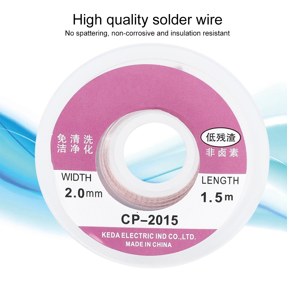 Generic 5pcs Low Desoldering Soldering Wick การนําความร้อนสูงสําหรับอุปกรณ์อิเล็กทรอนิกส์การบํารุงรั