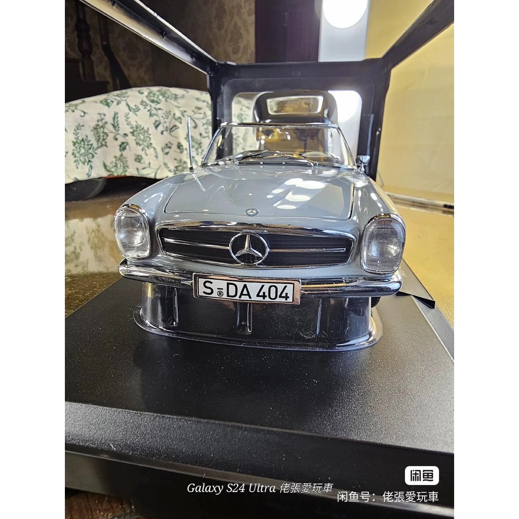 NOREV Norwell 1/18 Mercedes-Benz 230SL 1963 โมเดลรถอัลลอย สีเทา 230sl