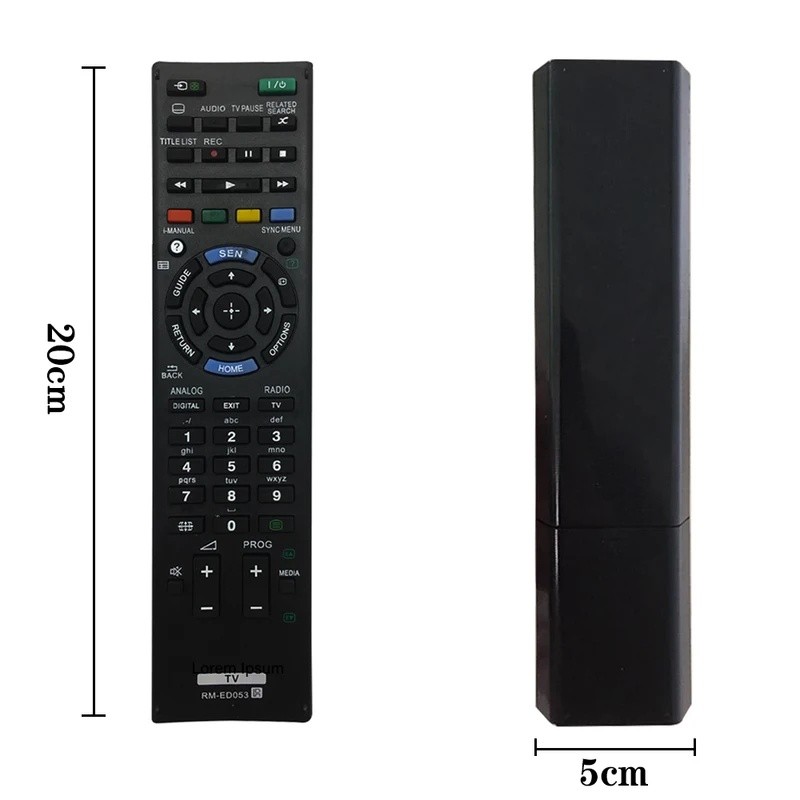รีโมทคอนโทรล RM-ED053 RM-ED047 สําหรับ Sony HD สมาร์ททีวีใช้งานร่วมกับ RM-ED050 RM-ED052 KDL40BX420 