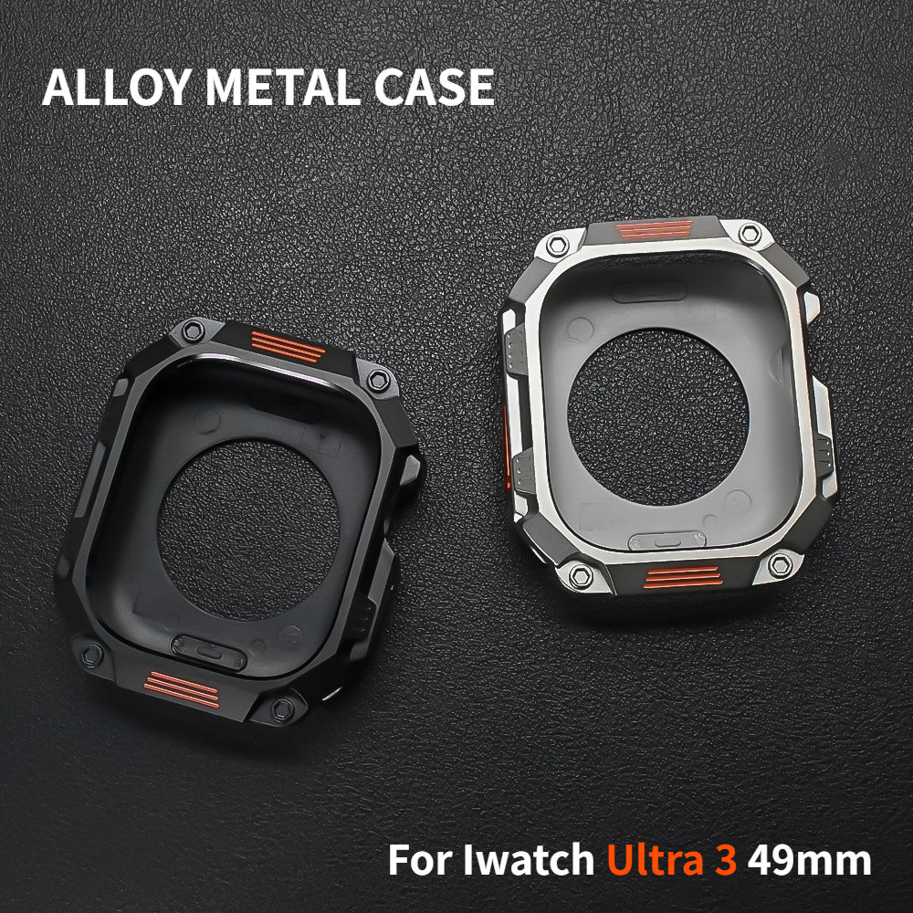 กันชนโลหะสําหรับ IWatch Ultra 3 49 มม.โลหะผสม Protector กรอบสําหรับ iWatch ultra 2 1 49 มม.อุปกรณ์เส