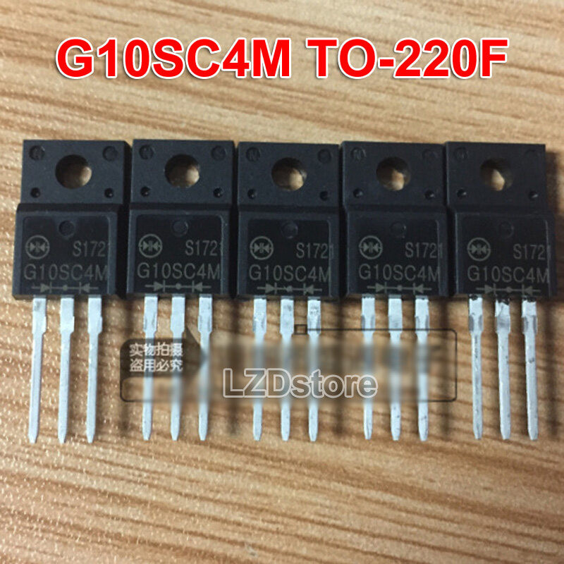 5pcs G10SC4M TO-220F SG10SC4M TO220F 40V/10A Schottky Diode ใหม่