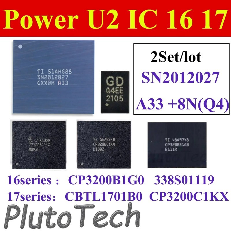 กําลังชาร์จ IC สําหรับ 16 17 USB Tristar SN2012027 A33 EEPROM U2 CP3200B1G0 CP3200C1KX CP3200C1K4 33