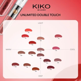 KIKO MILANO Unlimited Double Touch อันลิมิเต็ด ดับเบิ้ล ทัช ลิปสติก