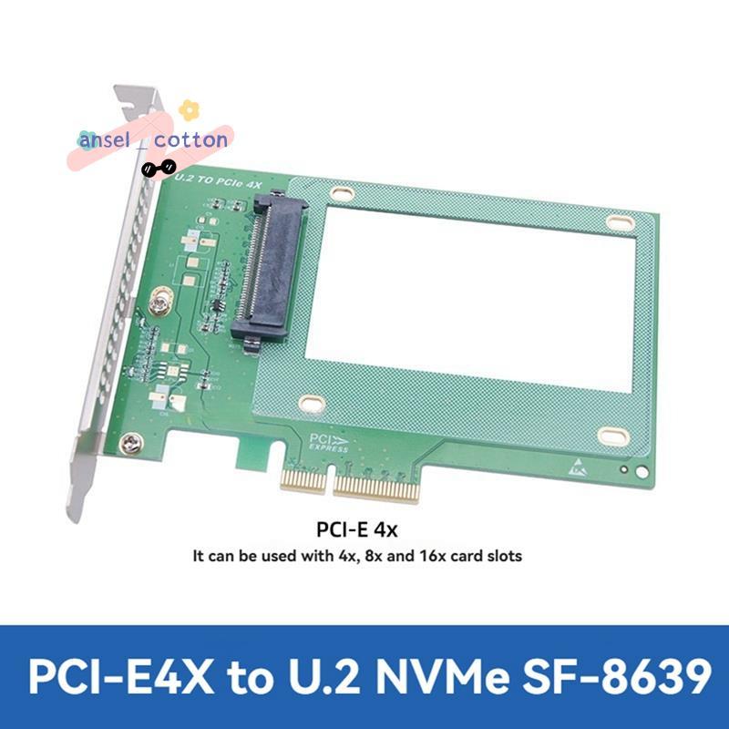 การ์ดขยาย Riser Converter 32GT/S สําหรับ PCIE เป็น U อะแดปเตอร์ 2 ชิ้นสําหรับ PCI Express 3.0 X4 เป็
