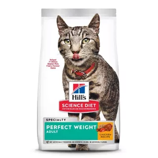 Hill's Science Diet Perfect Weight อาหารแมว อายุ 1-6 ปี สูตรลดและควบคุมน้ำหนัก ขนาด 1.4 กก. (3 ถุง)