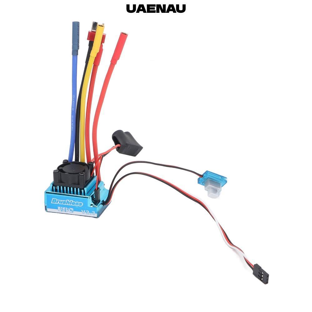 UAENAU Brushless ESC, 80A อลูมิเนียม RC รถ Brushless ESC,ทนทานกันน้ํา RC Brushless ESC สําหรับ RC เร