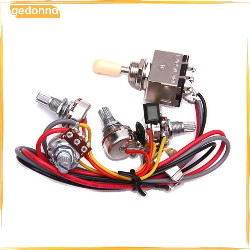 [gedonna] 1 ชุดกีตาร์สายไฟ Pickup Selector A500K500K Potentiometers Pot 2A683J B