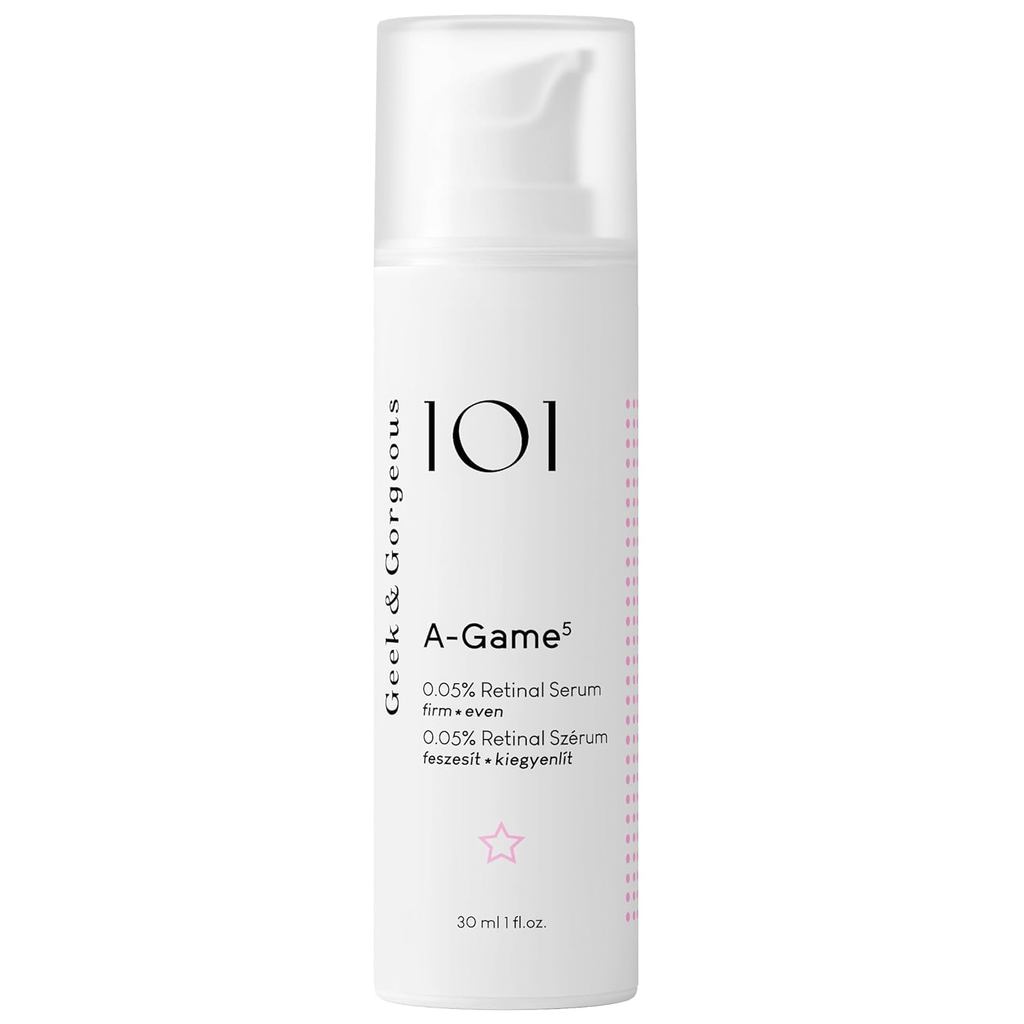 Geek & Gorgeous A-Game 5-0.05% เซรั่มบํารุงผิวหน้า Retinal - สูตรเนื้อบางเบาเพื่อผิวเรียบเนียนขึ้น เ