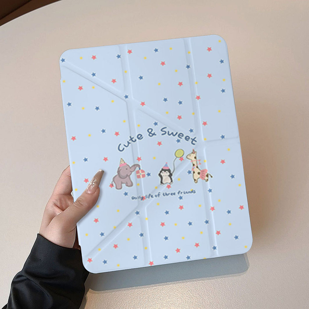 [โชคดี] Star Animal Park ipad 7/8 Generation A16 เคสป้องกัน pro37 cm air8 กันกระแทก MINI7 เคสป้องกัน