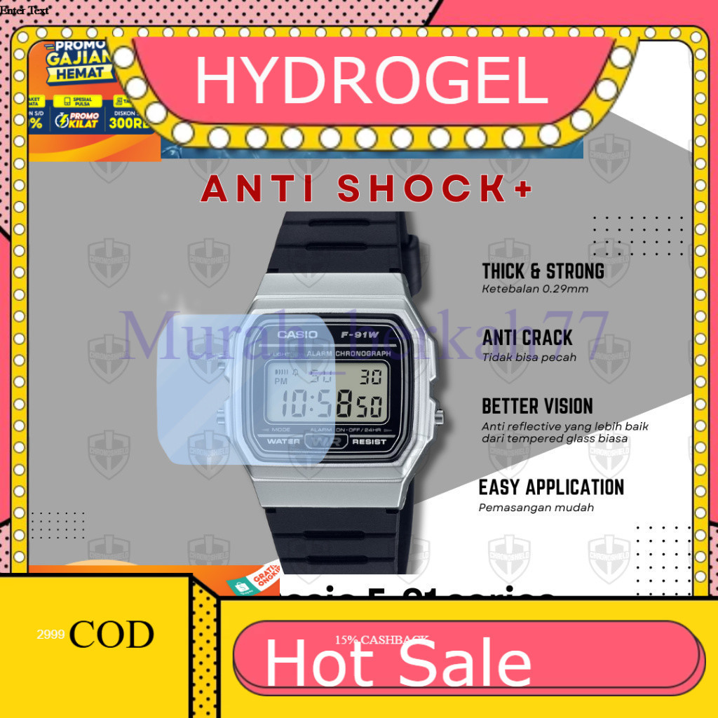 HYDROGEL Antishock Casio F91WB F91 F 91