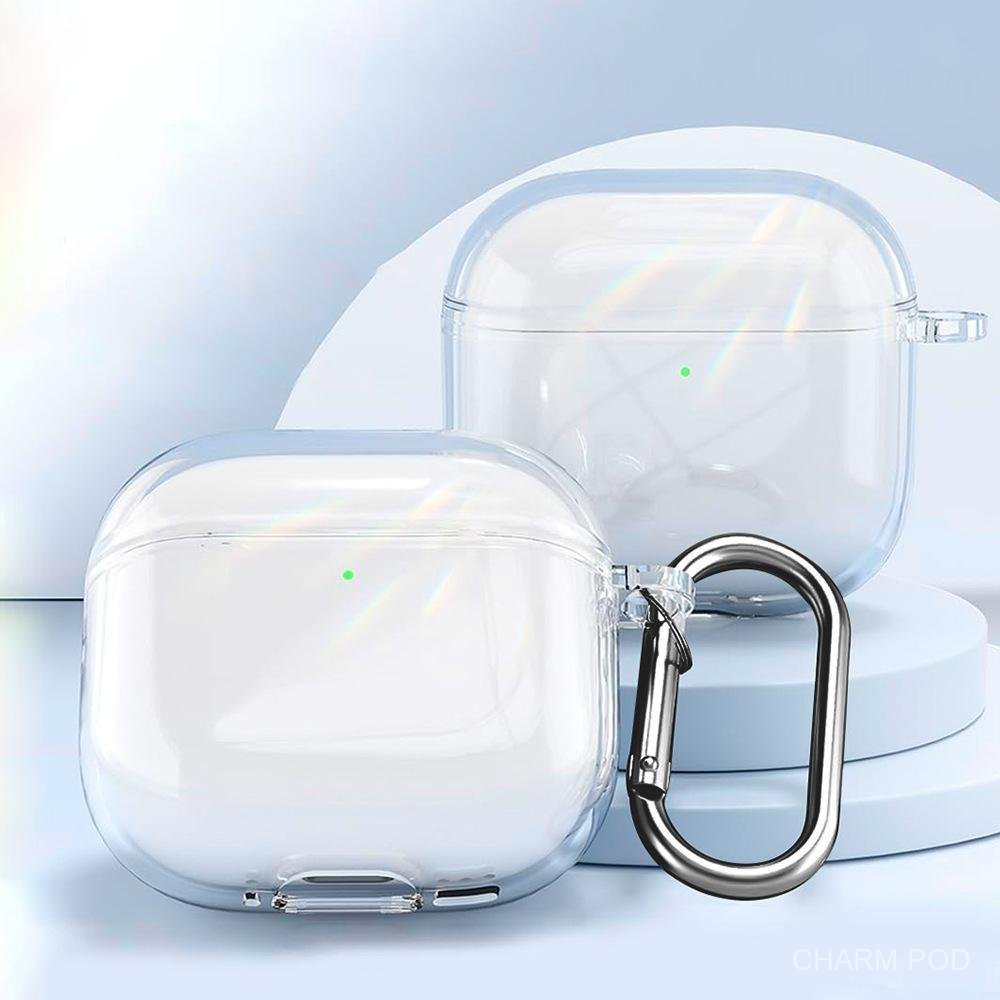 เคสซิลิโคน TPU เคส สำหรับเคส AirPods 5/4/4 ANC Headphone Case With Keychain เต็มร่างกายเปลือกป้องกันกันกระแทก