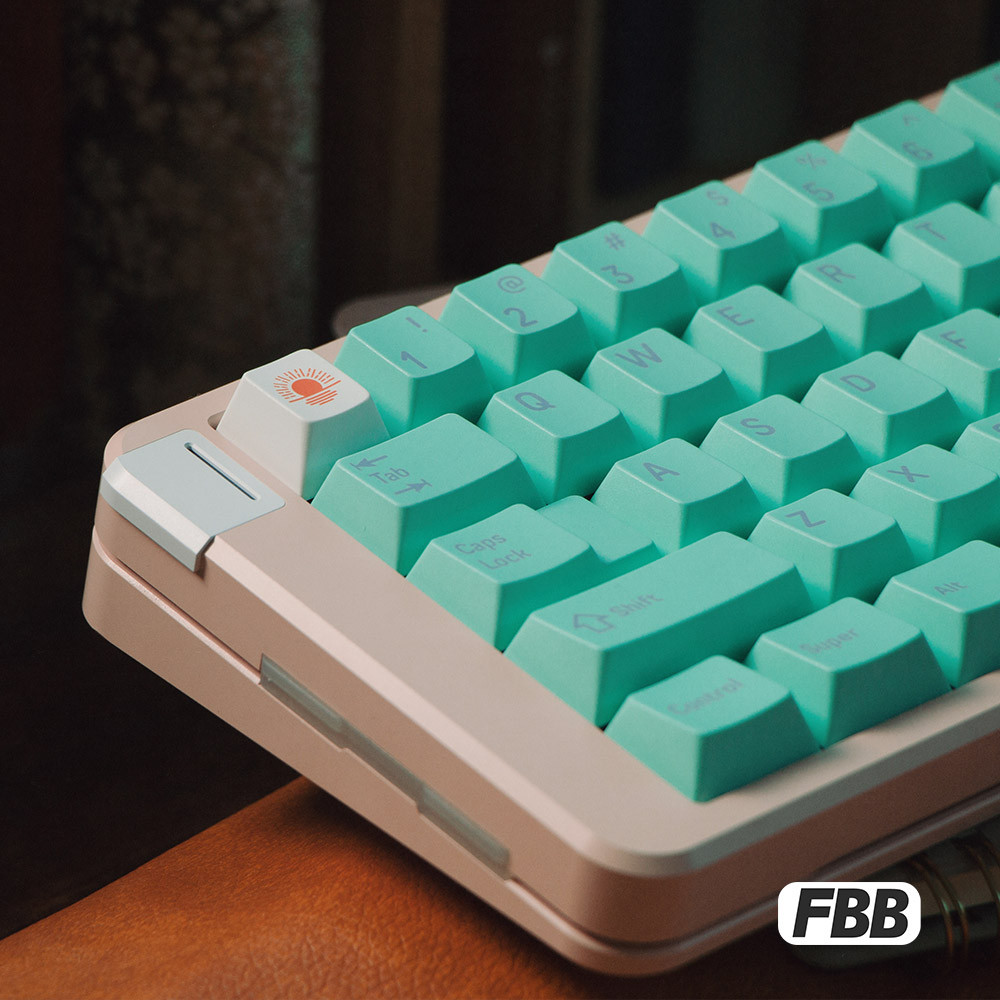 FBB Original Keycap Mermaid PBT Sublimation Original Factory ความสูงที่กําหนดเองคีย์บอร์ด Keycap 87 