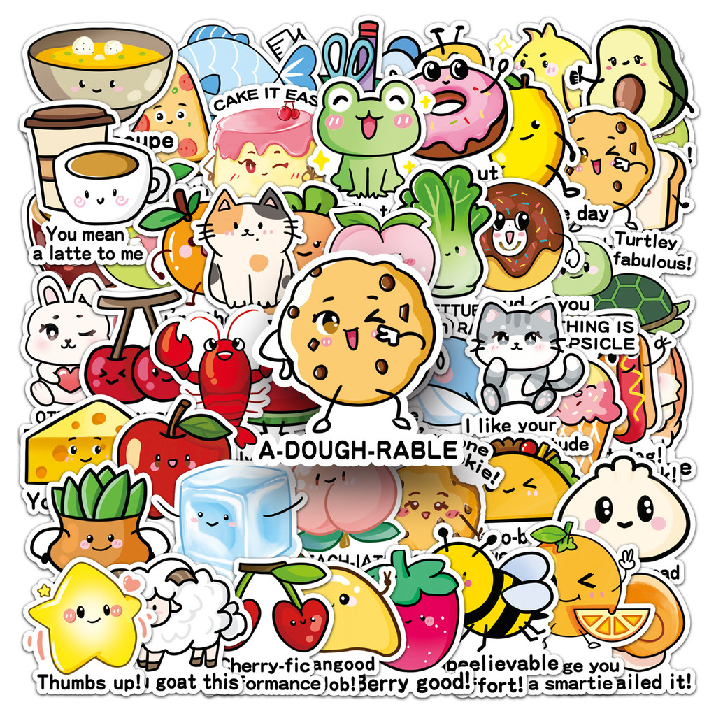 ❉ ตลก Emoji English Rewards Series 01 สติ๊กเกอร์ ❉ 50 ชิ้น/เซ็ต DIY แฟชั่นสติ๊กเกอร์ Doodle กันน้ํา
