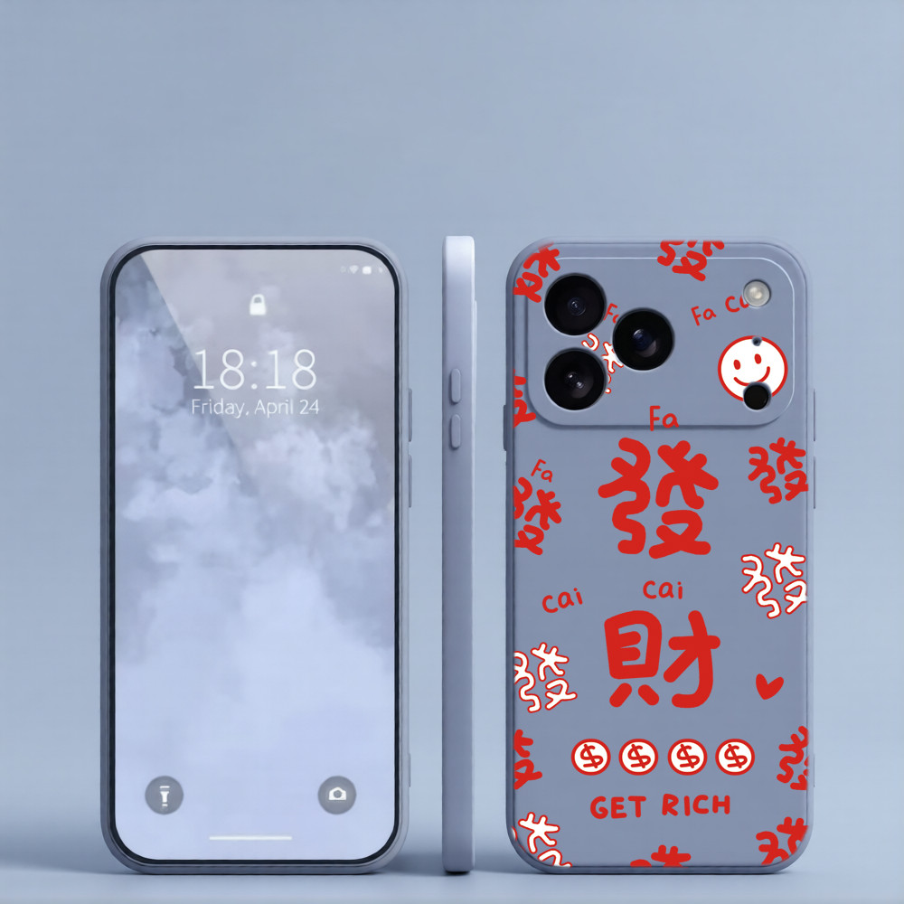 Fortune Red Letterเคสโทรศัพท์เหมาะสําหรับOPPO Reno 16Pro 15Pro 15 14Pro 14 13Pro 13 11Pro 10Pro + 8T