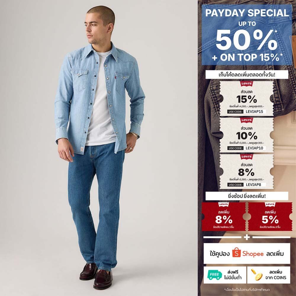 กางเกงยีนส์ผู้ชาย Levi's® Men's 501® Original Jeans
