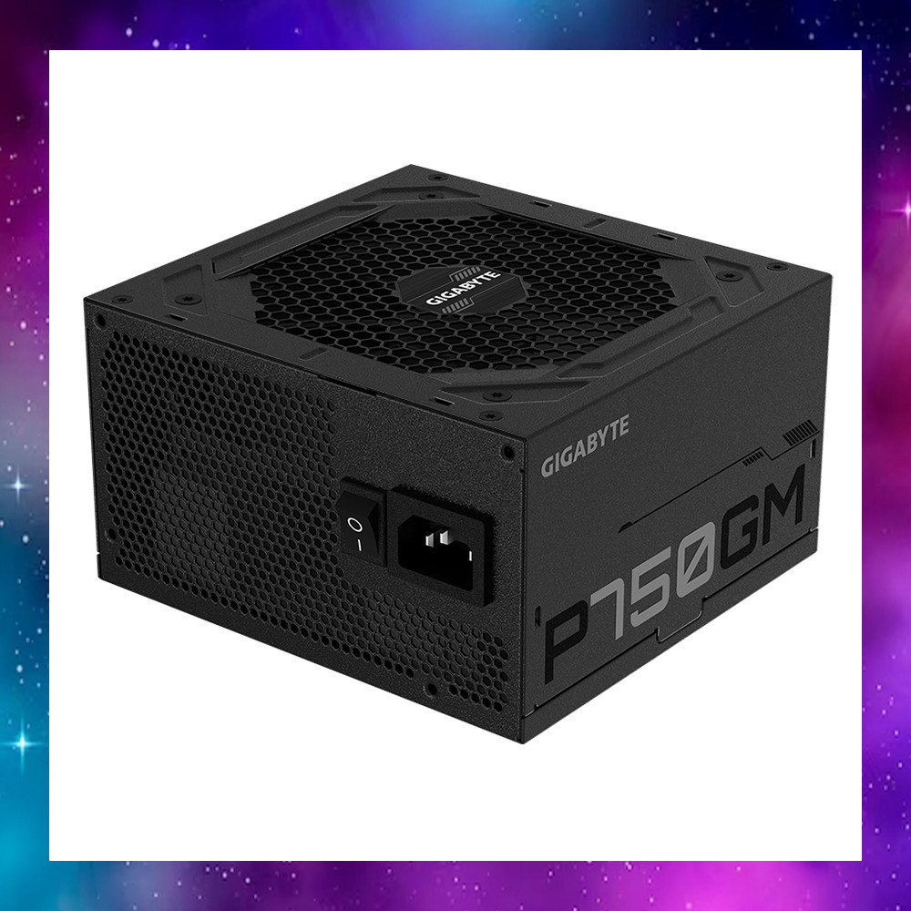 POWER SUPPLY (อุปกรณ์จ่ายไฟ) GIGABYTE P750GM - 750W 80 PLUS GOLD สายเพียงพอต่อการใช้งาน ใช้งานปกติ