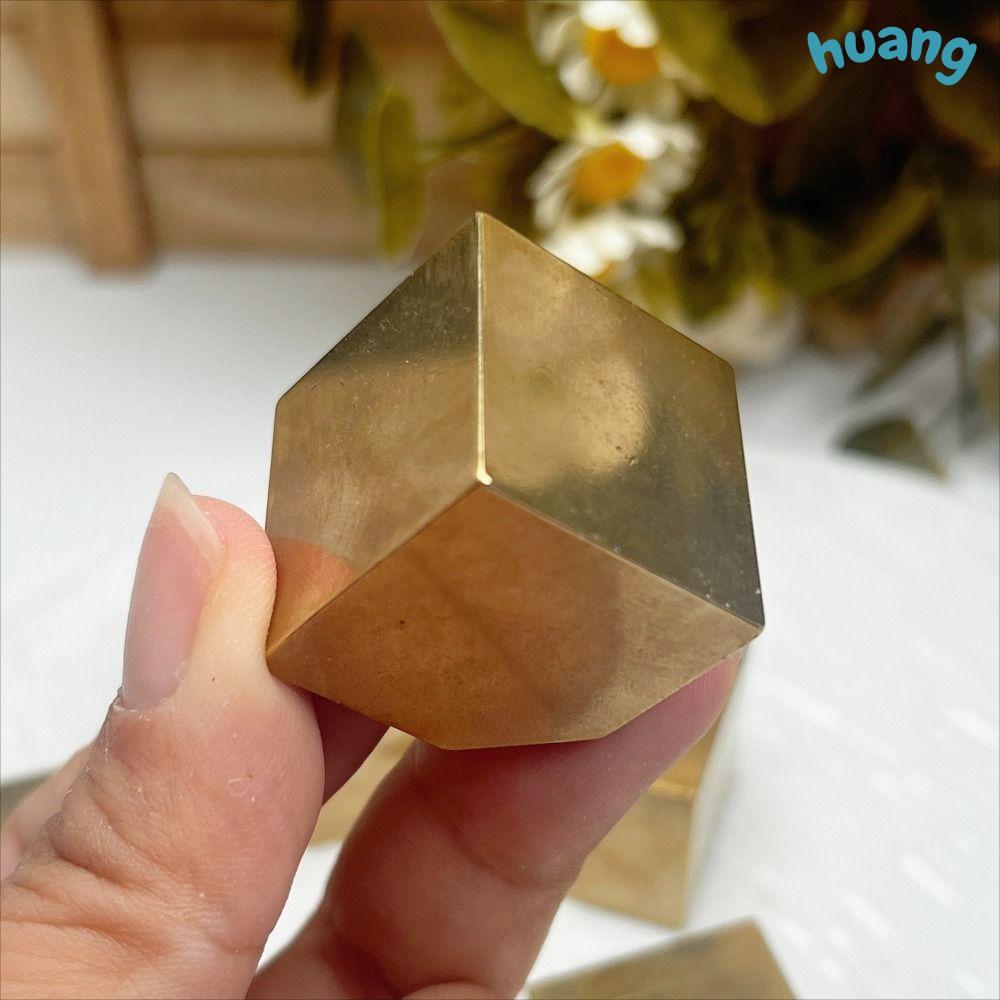 LONNG Pyrite Cube ตัวอย่าง, 2.5x2.5 ซม.ที่ไม่ซ้ํากัน Metallic Luster Pyrite คริสตัลตัวอย่าง, ทองเหลื