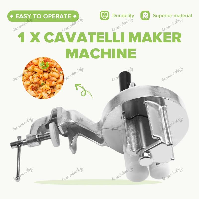 [คุณภาพ T]Manual Macaroni Maker Cavatelli Maker Machine แบบพกพา Hand Cranking Noodles Pressing สําหร