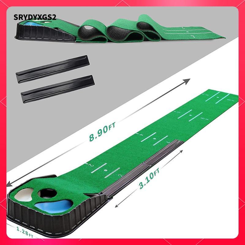 [Srydyxgs2] Golf Putting Mat, Golf Hitting Mat ผ้าห่ม, ออกกําลังกายอุปกรณ์การฝึกอบรม Golf Putter Tra