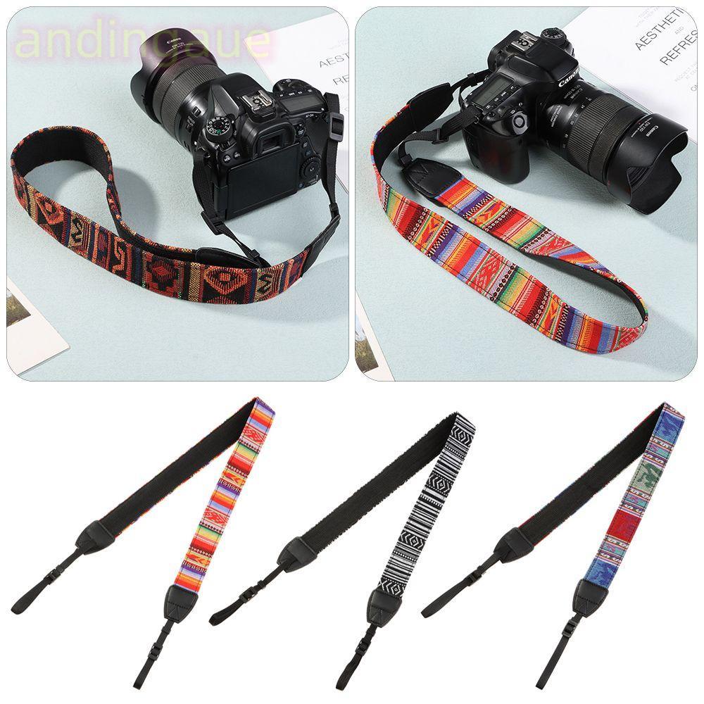 ANDIN สายสะพายกล้อง SLR สําหรับอุปกรณ์เสริมสําหรับกล้อง Leica Digital SLR สายคล้องคอหนัง PU ปรับได้