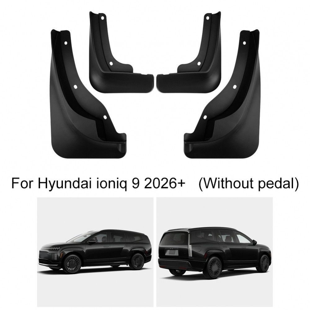 สําหรับ Hyundai IONIQ 9 2026+ เปลี่ยน Mud Flaps วัสดุ ABS ล้อ Mudguards ชุด