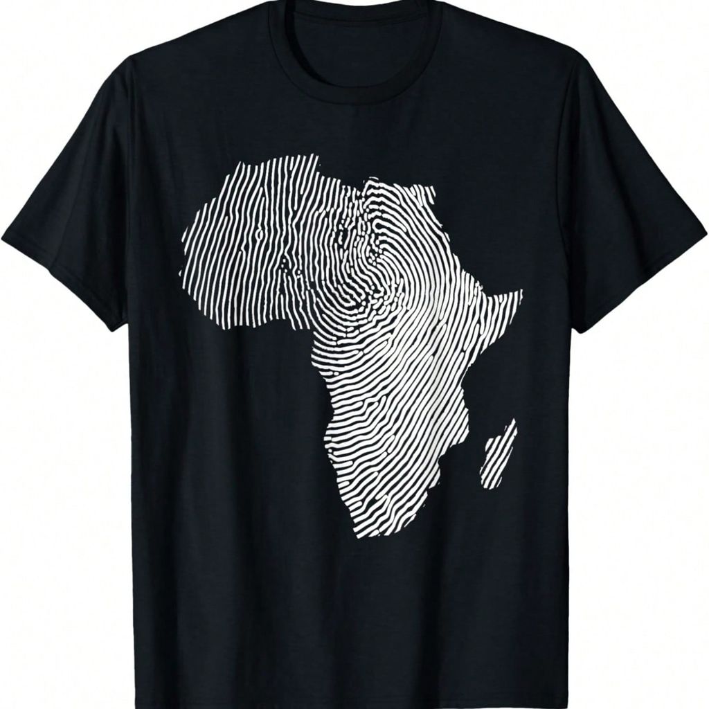 Cool Africa Map Art สําหรับผู้ชายผู้หญิง Afrocentric แอฟริกันพิมพ์เสื้อยืด