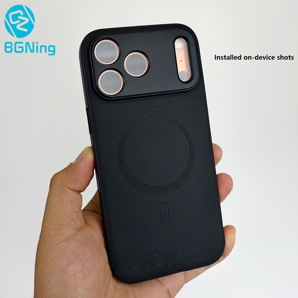 BGNING เคสป้องกันแม่เหล็กเข้ากันได้กับ iPhone 17 Pro Max สําหรับสวิตช์เลนส์เกลียวขนาด 17 มม.