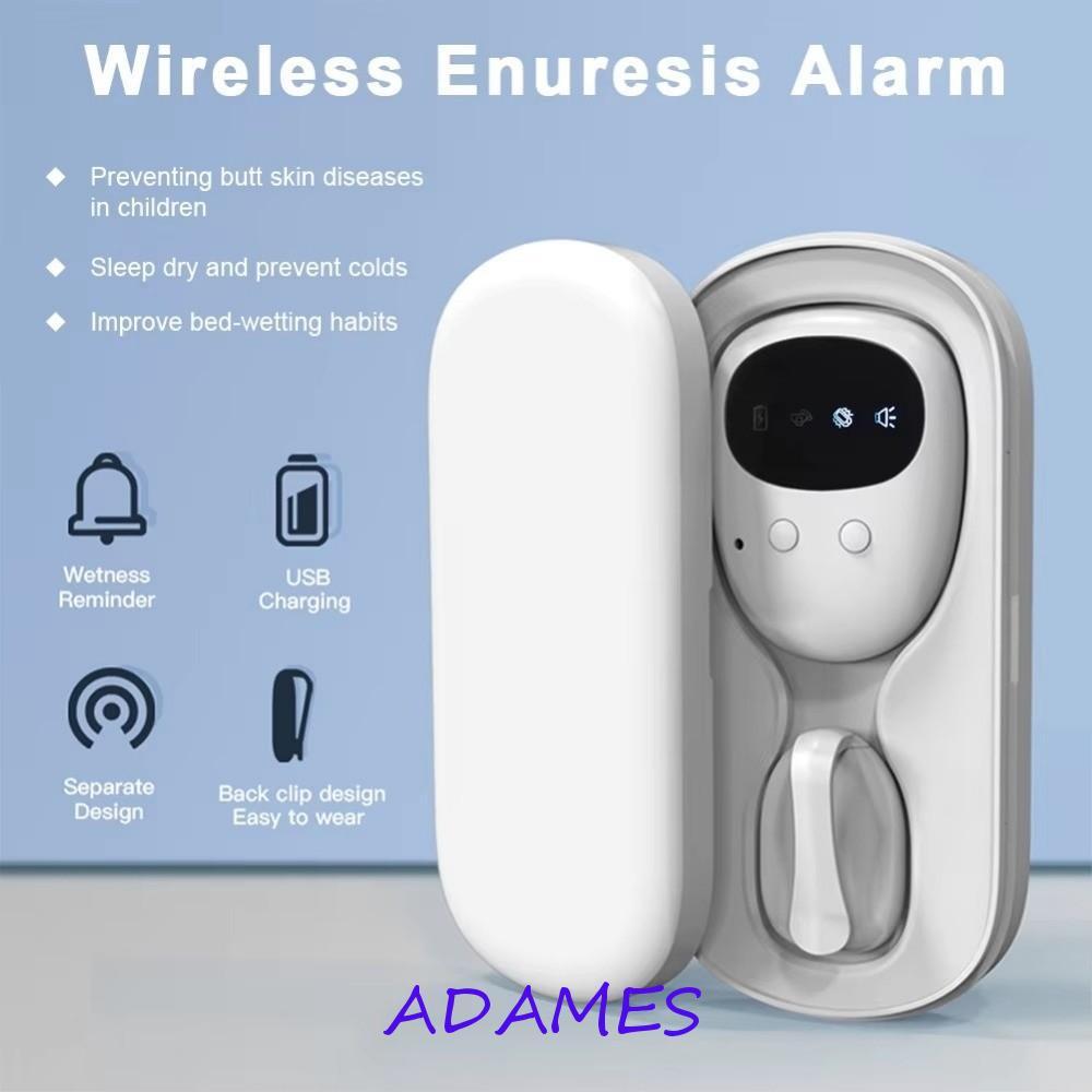 ADAMES Bedwetting Alarm, High Sensitivity Wireless Bed Wetting Enures Alarm, USB ชาร์จแบบพกพาอัจฉริย