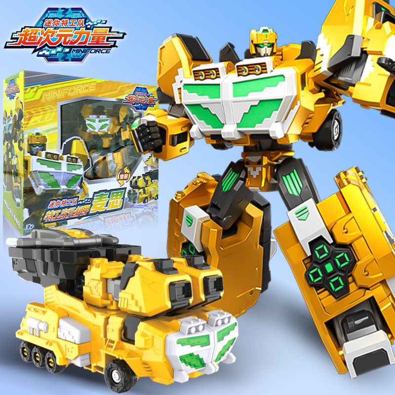 2026 สไตล์ใหม่ Mini Agent Teams Super Dimension Power 6 Max x Transforming Mecha Fit Car King Kong B