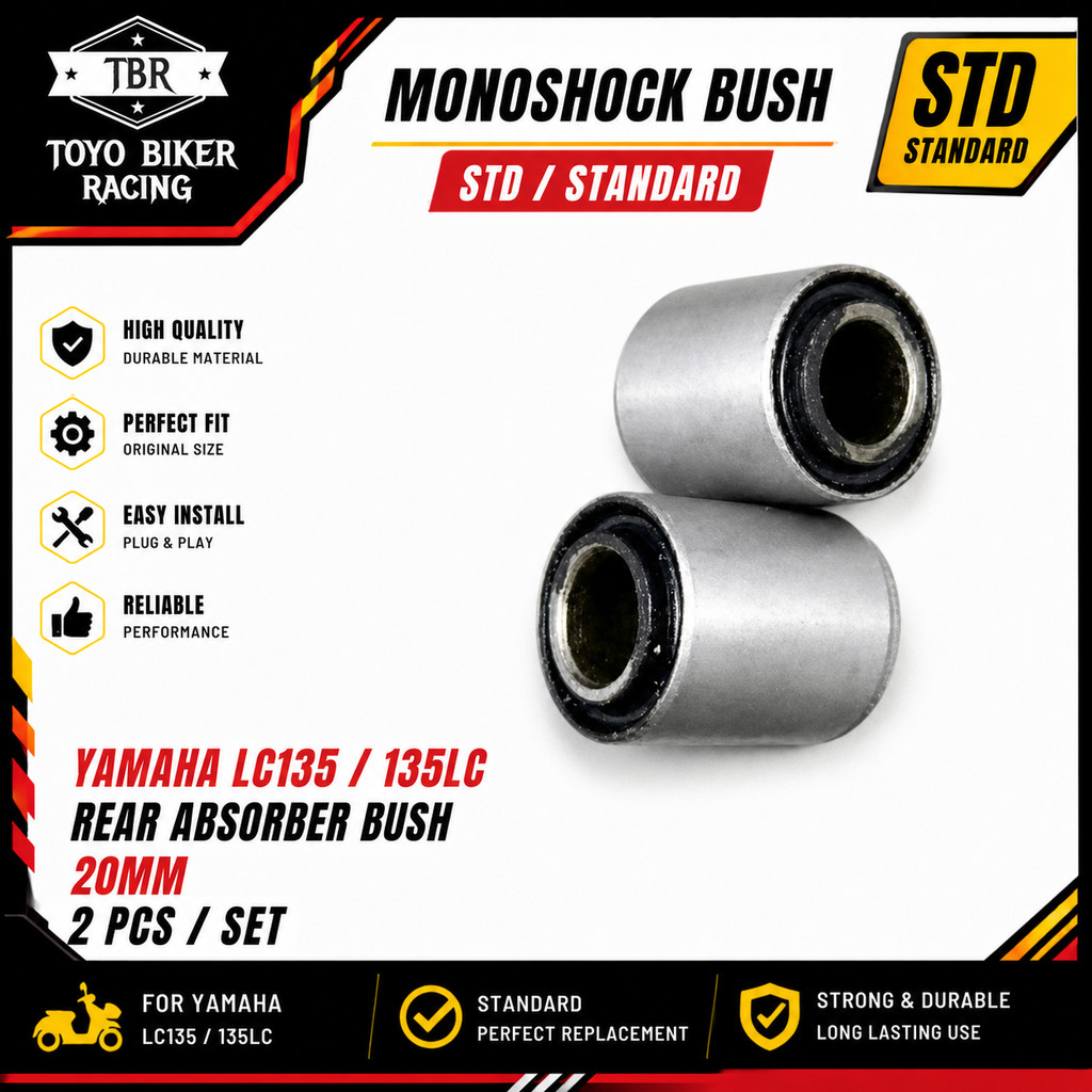 - 2 ชิ้น / ชุด - LC135 LC 135 135LC Monoshock Bush 20MM 20 MM Mono Shock โช้คอัพหลัง Bush LC135 LC 1